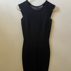 XS black Icone dress from Simons with lace back